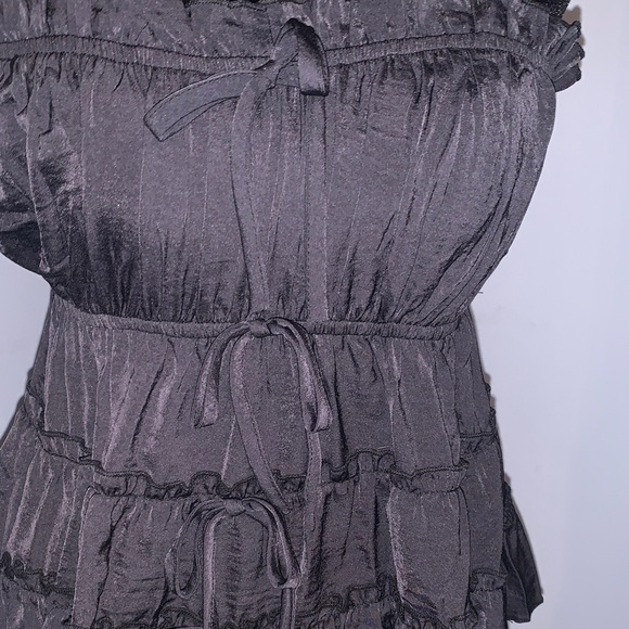 NEW- FUN & Elegant Black Ruffled Camisole Top All In One! - Picture 6 of 13